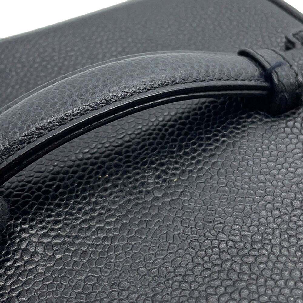 CHANEL Black Caviar Leather Logo Pouch - Picture 8 of 16